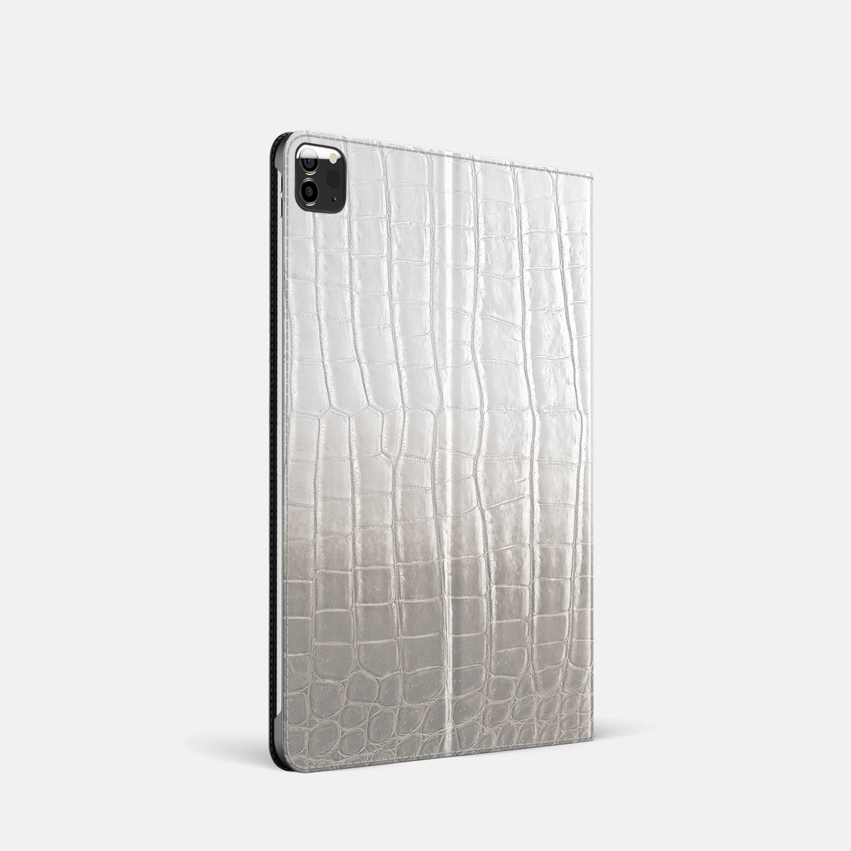 Grey Folio Stand For iPad Pro 11-inch (5th gen) In Himalayan Crocodile -2 | Grey