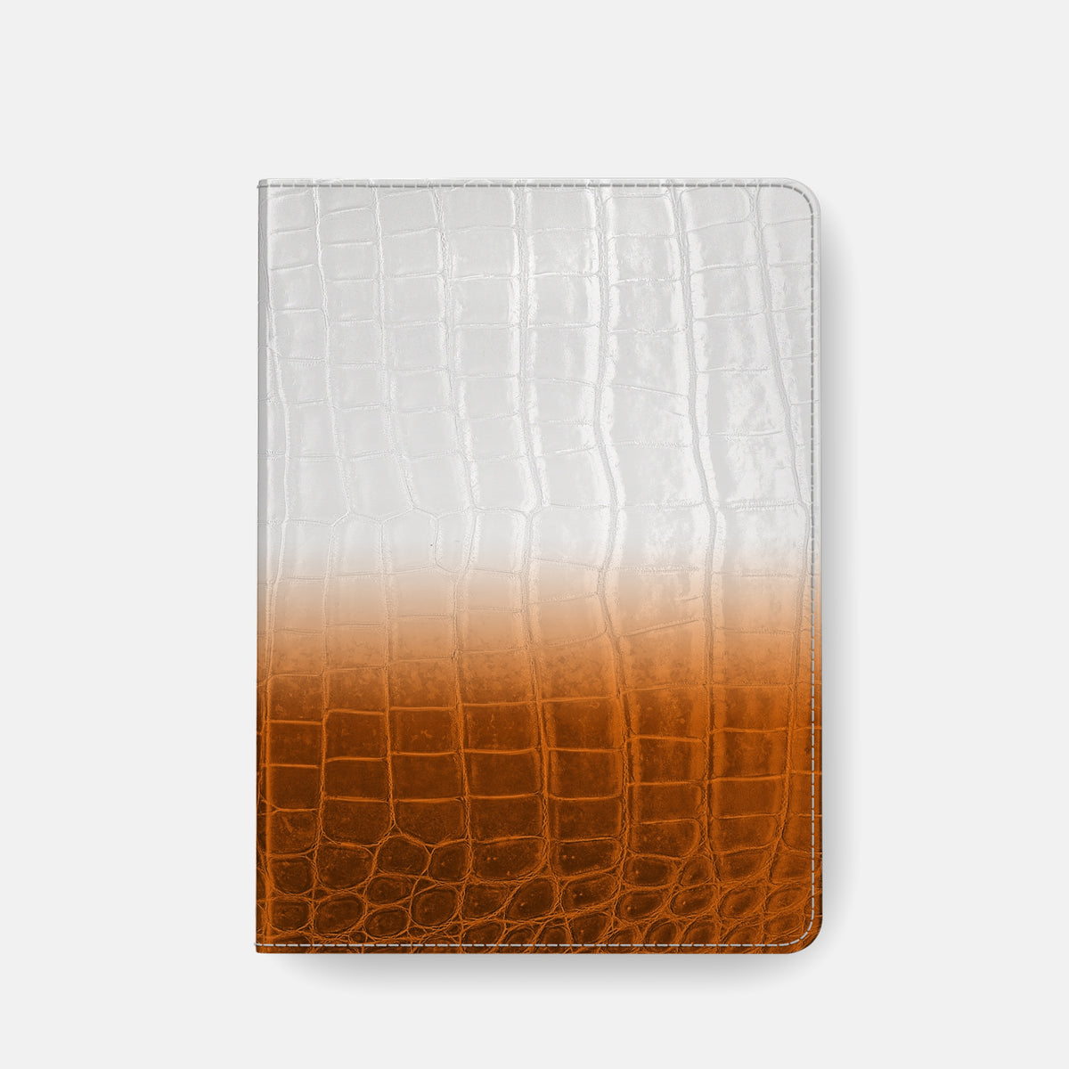 Orange Folio Stand For iPad Pro 11-inch (5th gen) In Himalayan Crocodile -6 | Orange