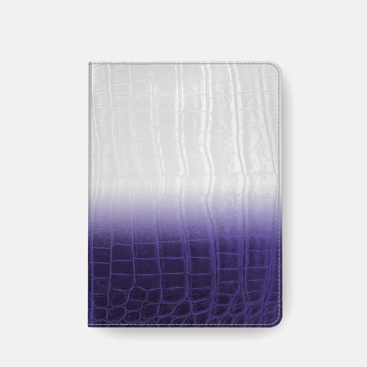 Purple Folio Stand For iPad Pro 11-inch (5th gen) In Himalayan Crocodile -6 | Purple