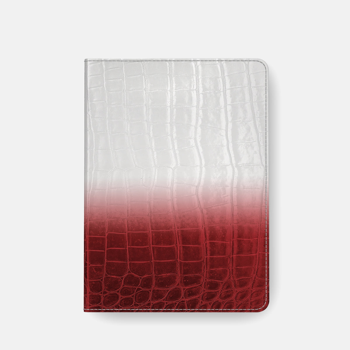 Red Folio Stand For iPad Pro 11-inch (5th gen) In Himalayan Crocodile -6 | Red