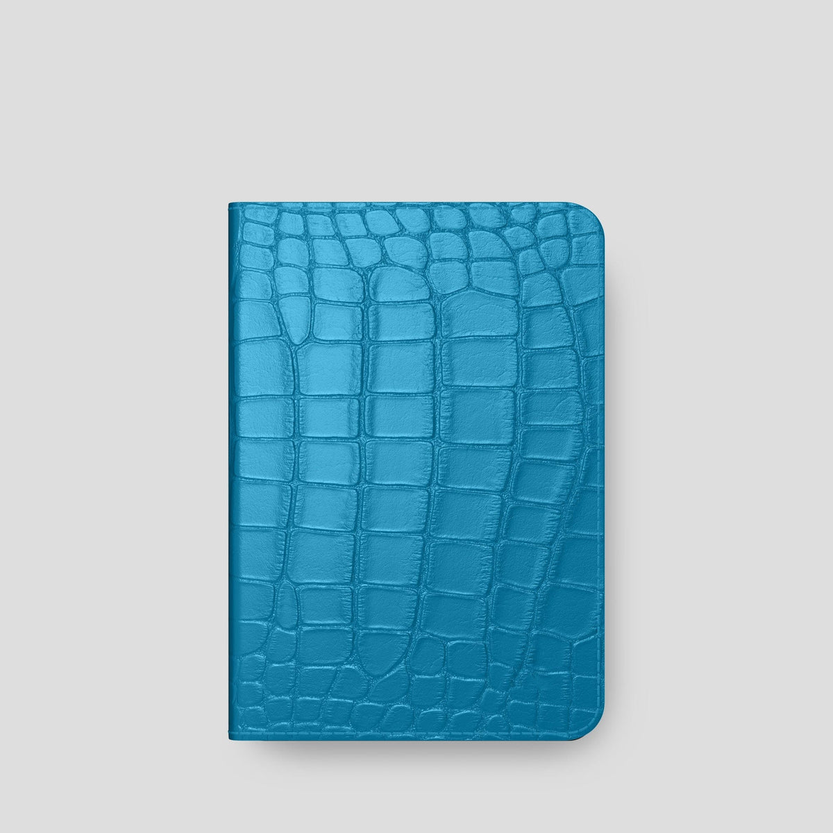 Curaçao-Blue Folio Stand Case For iPad Pro 11-inch (2nd/3rd/4th gen) Alligator -6 | Curaçao-Blue