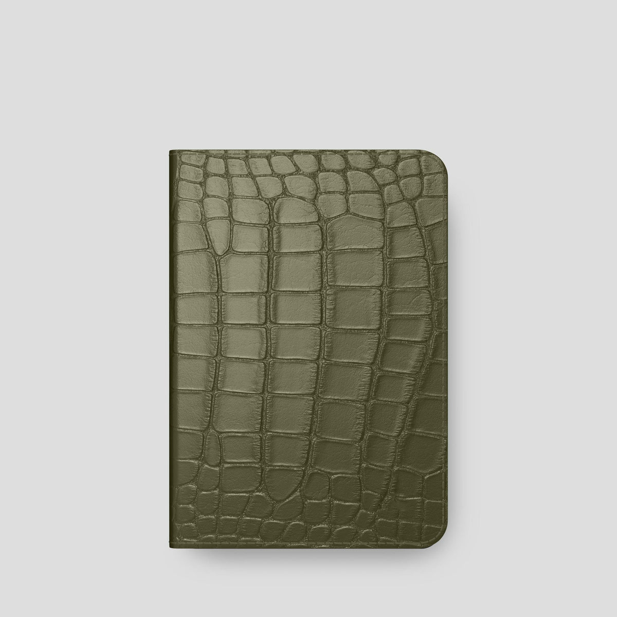 Kaki-Green Folio Stand Case For iPad Pro 11-inch (2nd/3rd/4th gen) Alligator -6 | Kaki-Green