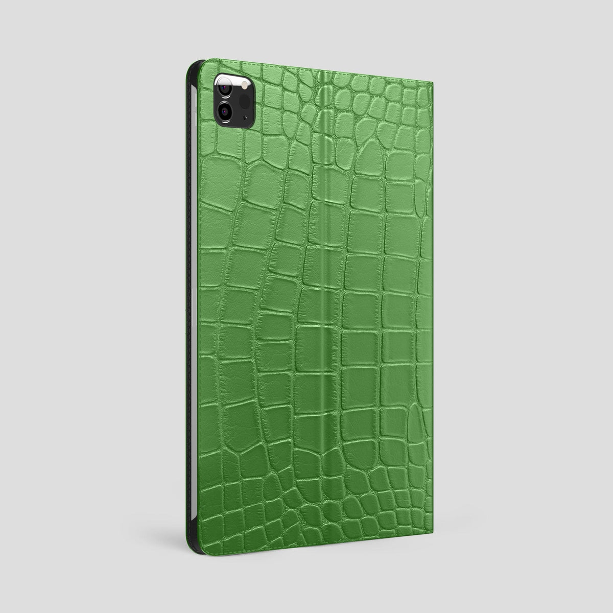 Apple-Green Folio Stand Case For iPad Pro 12.9-inch (5th gen) Alligator -2 | Apple-Green