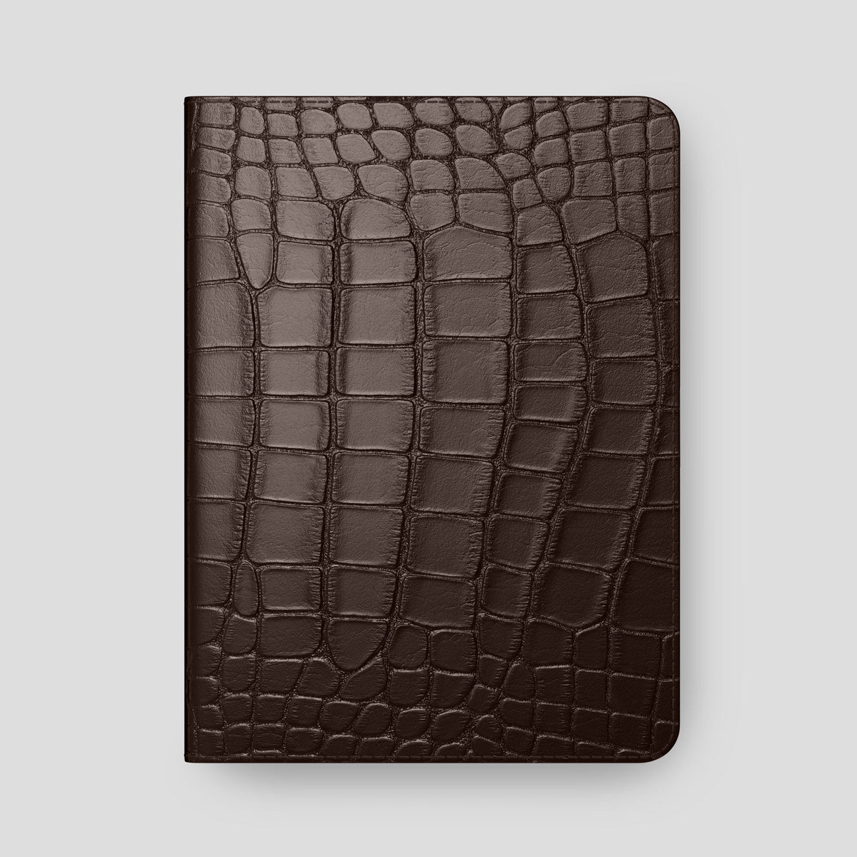 Dark Brown Folio Stand Case For iPad Pro 12.9-inch (5th gen) Alligator -6 | Dark-Brown