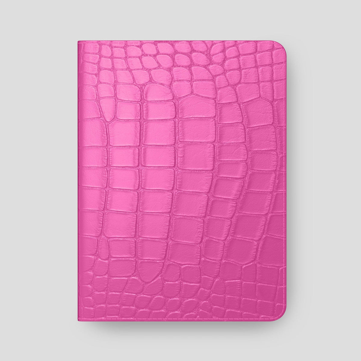 Fuchsia Folio Stand Case For iPad Pro 12.9-inch (5th gen) Alligator -6 | Fuchsia