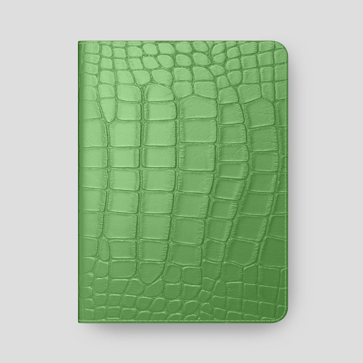 Apple-Green Folio Stand Case For iPad Pro 13-inch (7th gen) Alligator -6 | Apple-Green