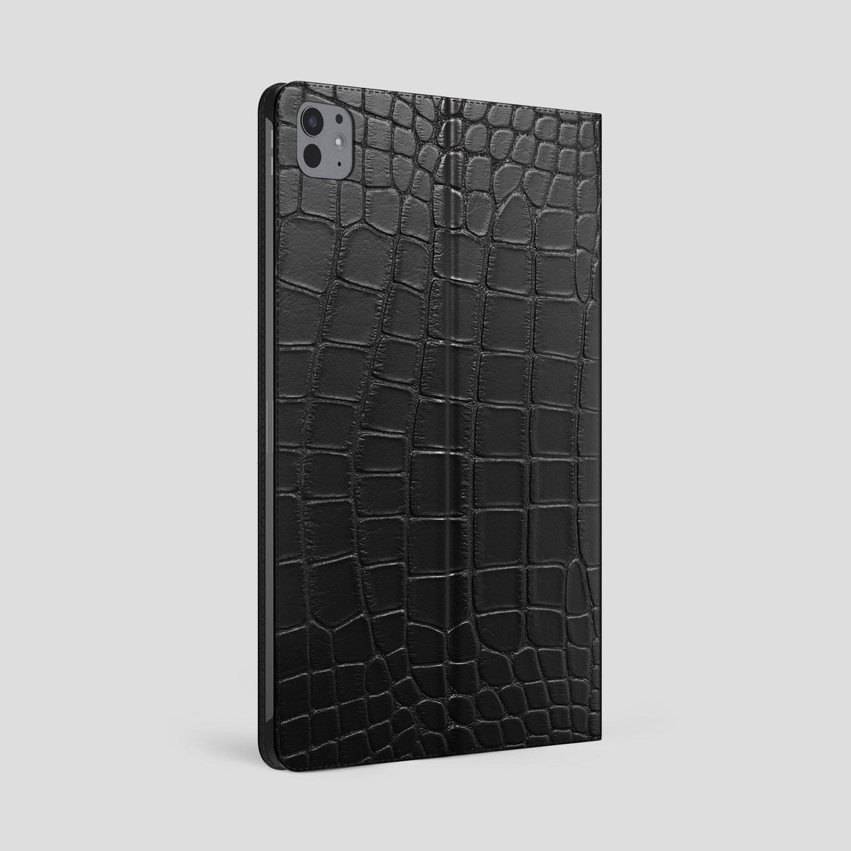 Black Folio Stand Case For iPad Pro 13-inch (7th gen) Alligator -2 | Black