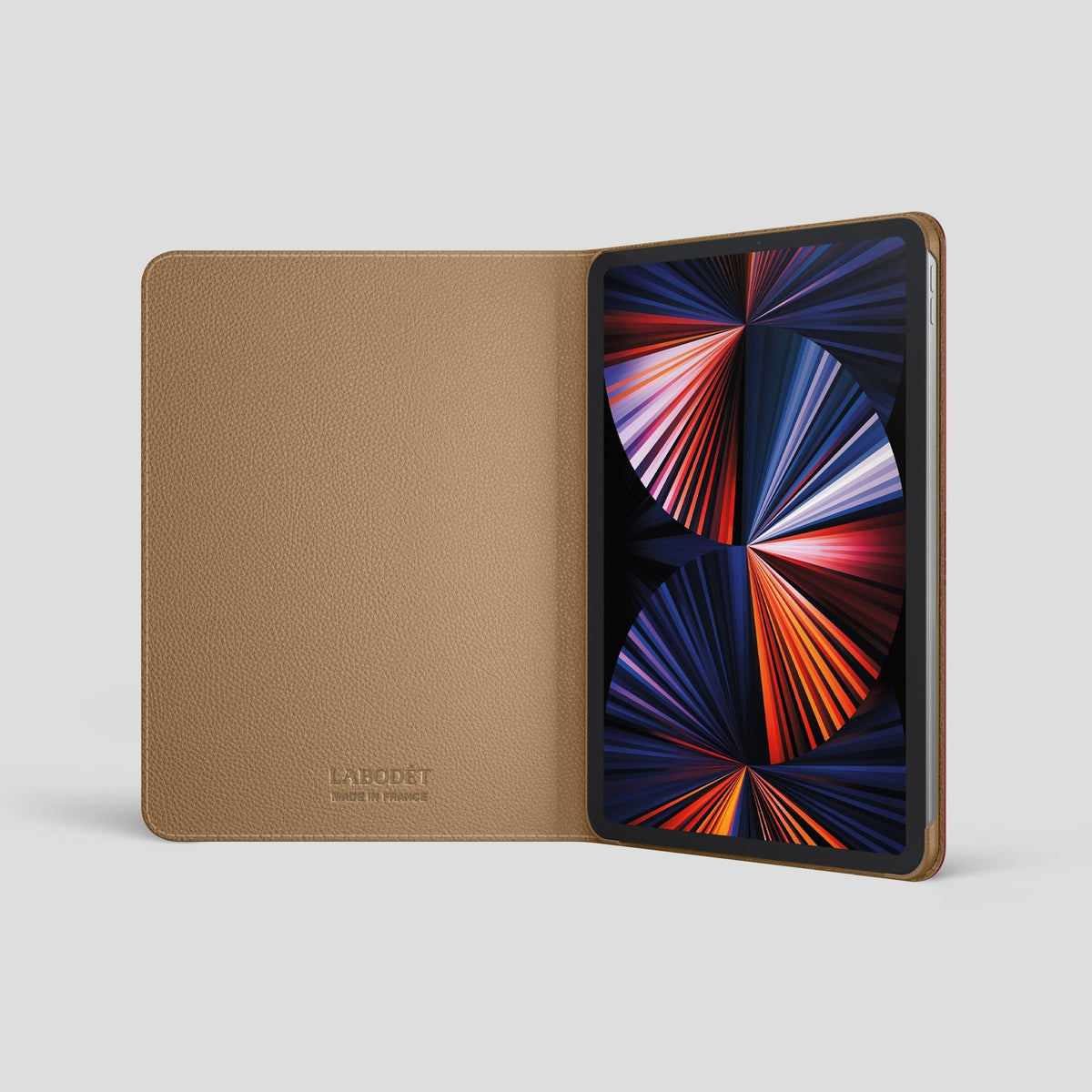 Burgundy Folio Stand Case For iPad Pro 13-inch (7th gen) Alligator -3 | Burgundy