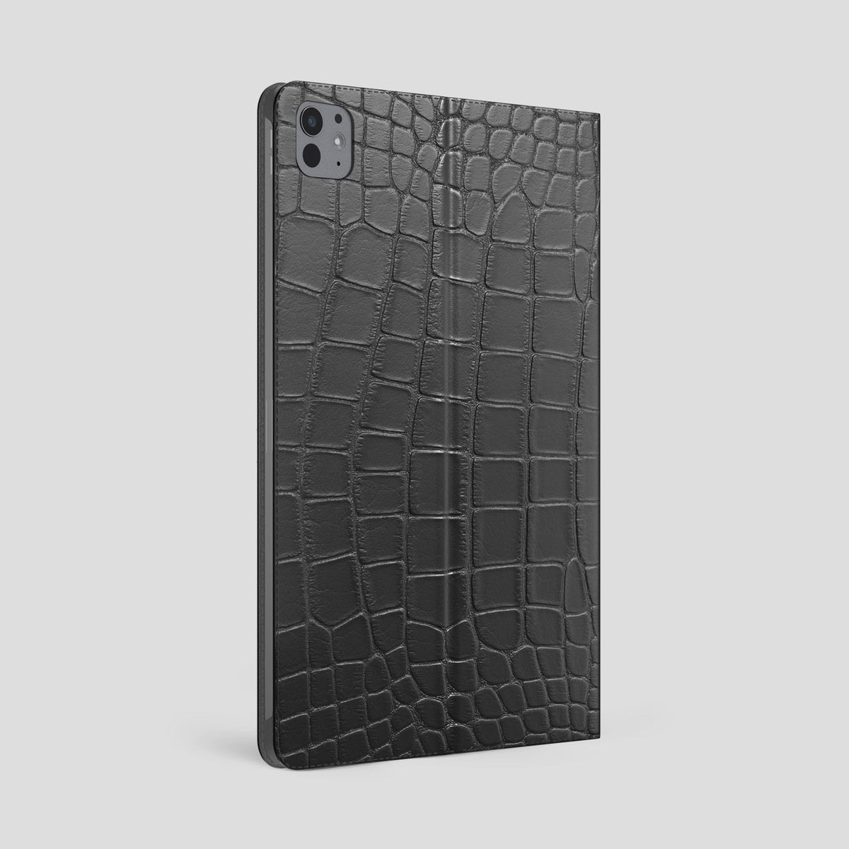 Grey Folio Stand Case For iPad Pro 13-inch (7th gen) Alligator -2 | Grey