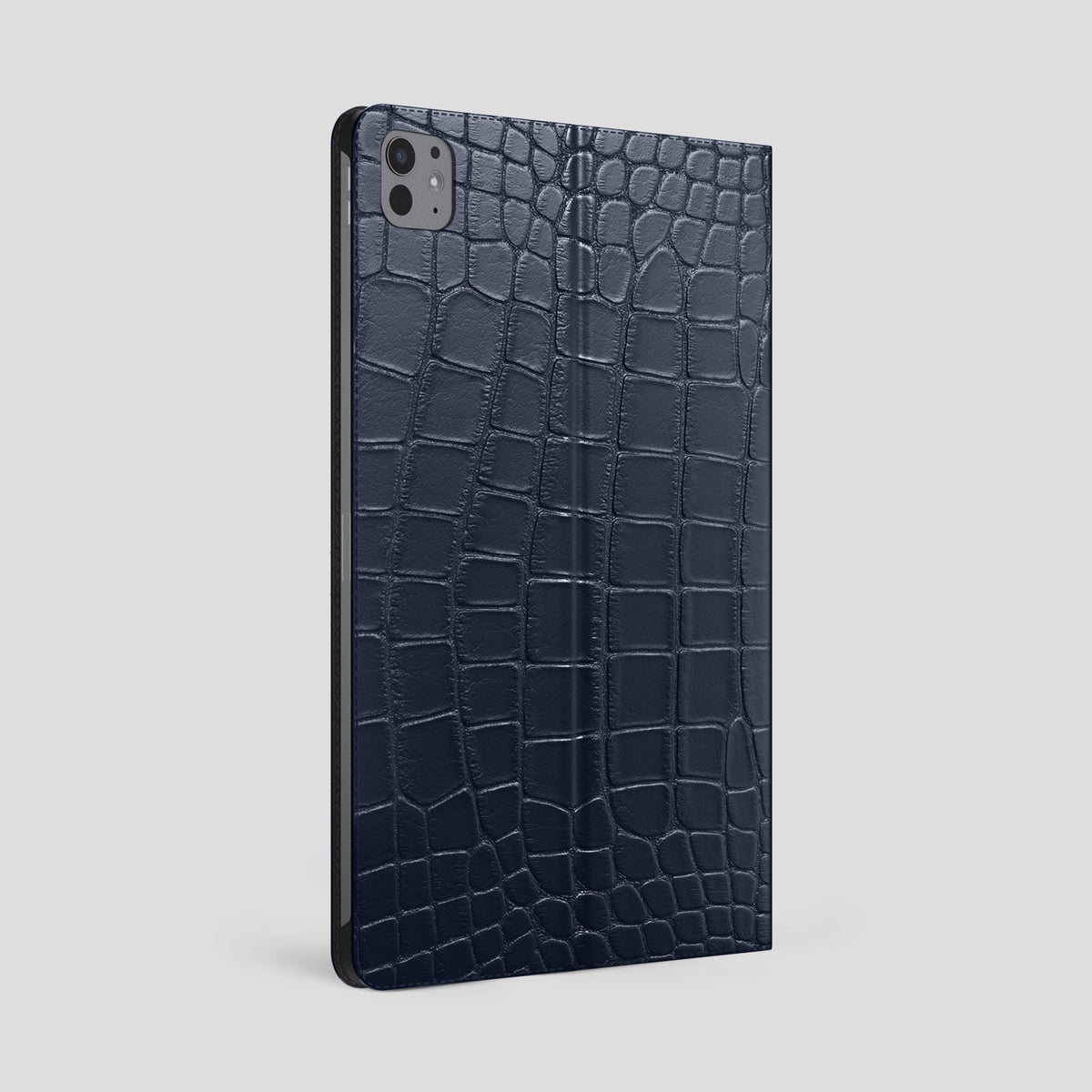 Navy Blue Folio Stand Case For iPad Pro 13-inch (7th gen) Alligator -2 | Navy-Blue