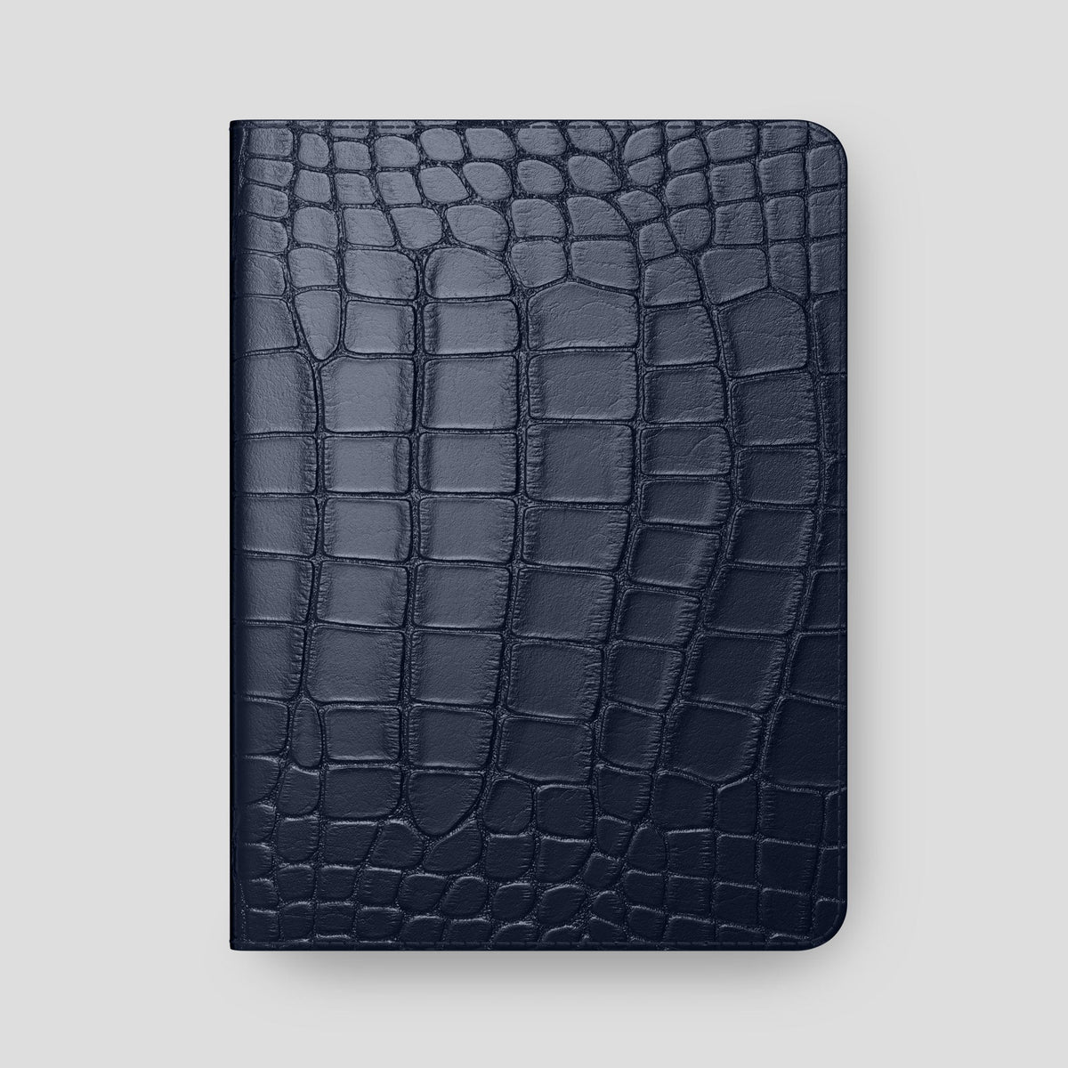 Navy Blue Folio Stand Case For iPad Pro 13-inch (7th gen) Alligator -6 | Navy-Blue