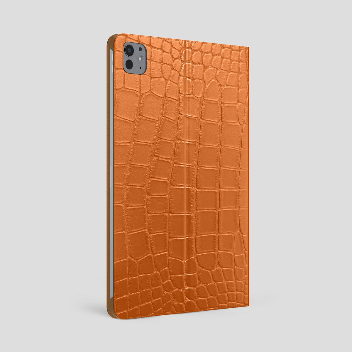 Orange Folio Stand Case For iPad Pro 13-inch (7th gen) Alligator -2 | Orange