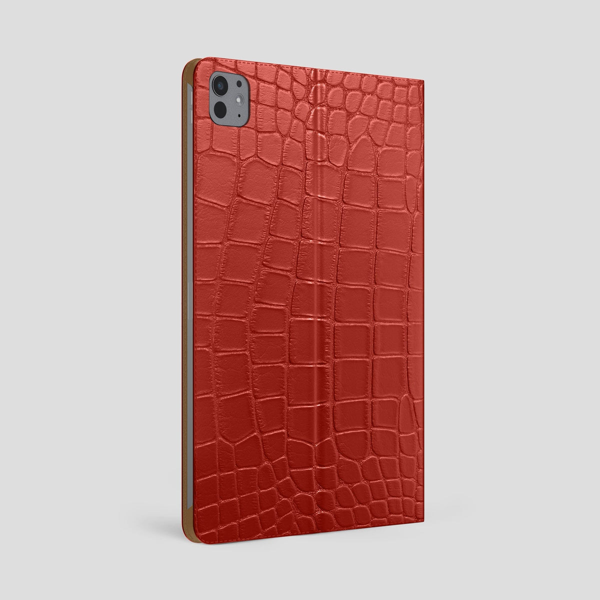 Red Folio Stand Case For iPad Pro 13-inch (7th gen) Alligator -2 | Red
