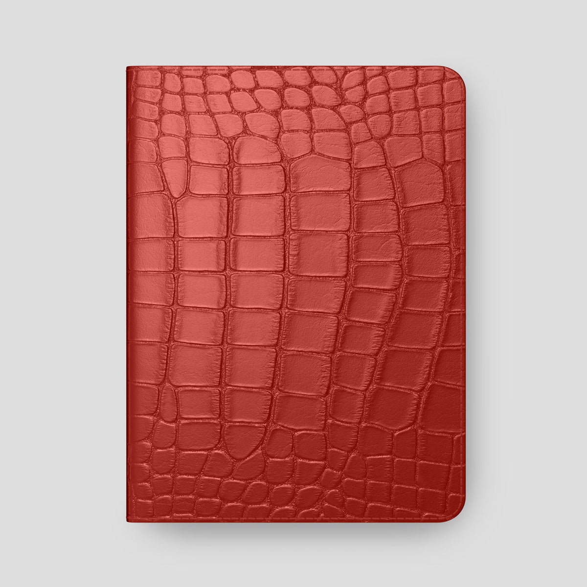 Red Folio Stand Case For iPad Pro 13-inch (7th gen) Alligator -6 | Red