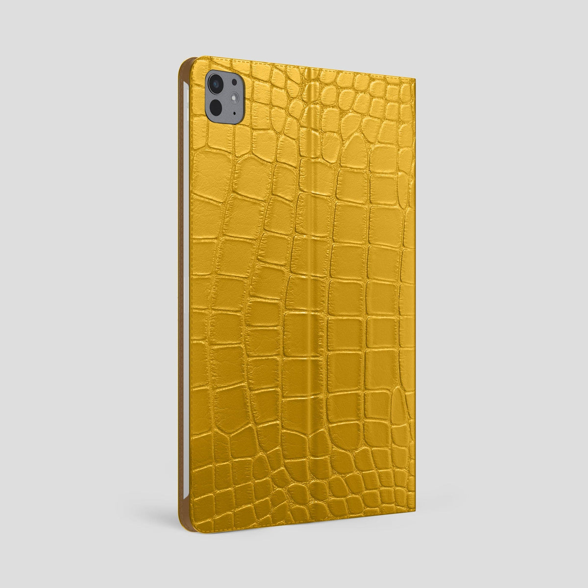 Yellow Folio Stand Case For iPad Pro 13-inch (7th gen) Alligator -2 | Yellow