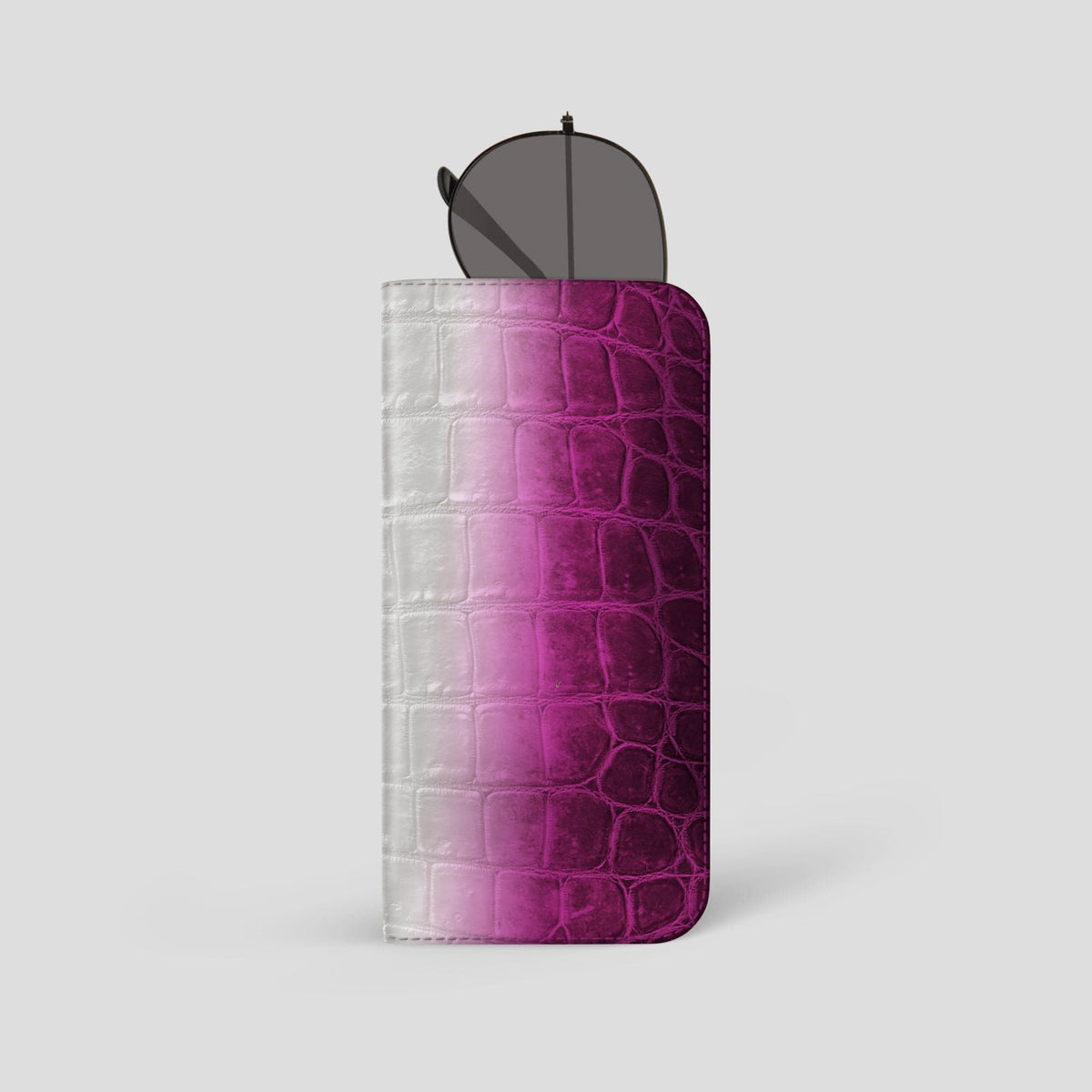 Fuchsia Glasses Case Himalayan Crocodile -1 | Fuchsia