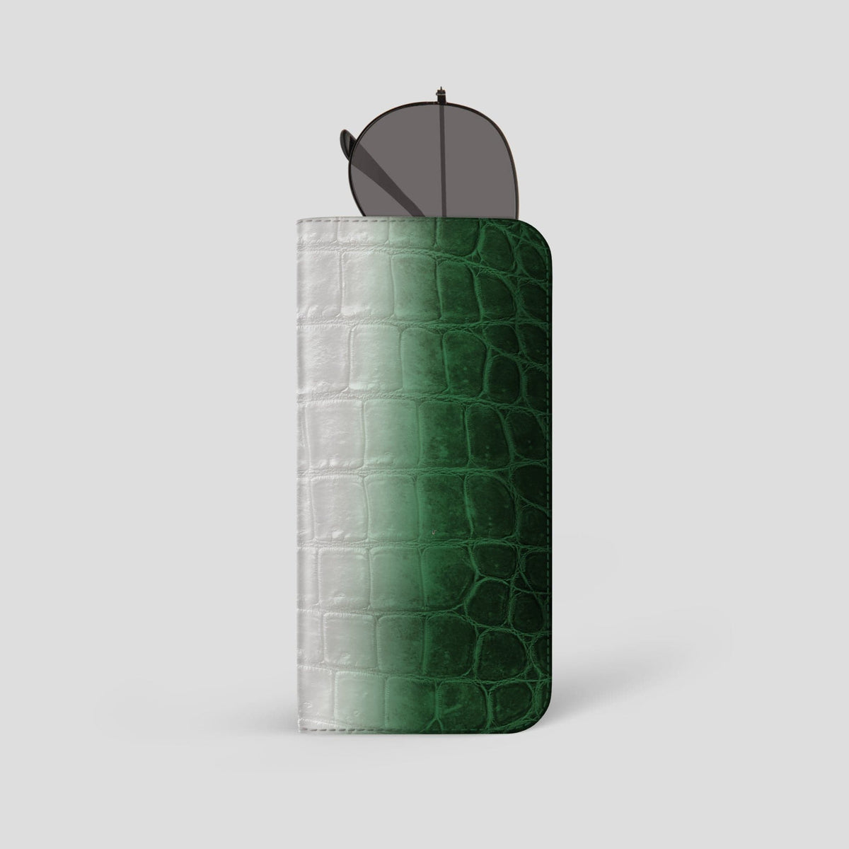 Green Glasses Case Himalayan Crocodile -1 | Green