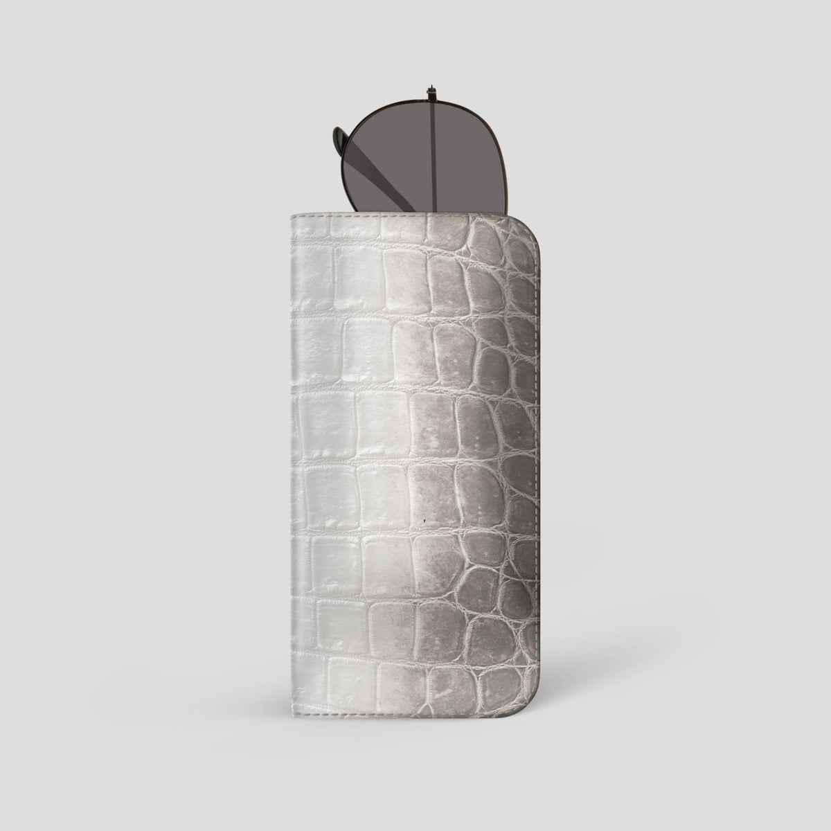 Grey Glasses Case Himalayan Crocodile -1 | Grey
