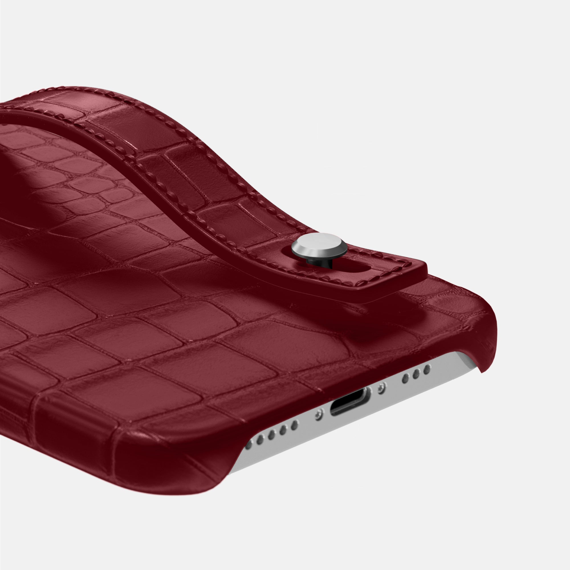 Hand Strap Case For iPhone 16 Pro In Alligator – Labodet Hand Strap Case For iPhone 16 Pro In Alligator – Labodet
