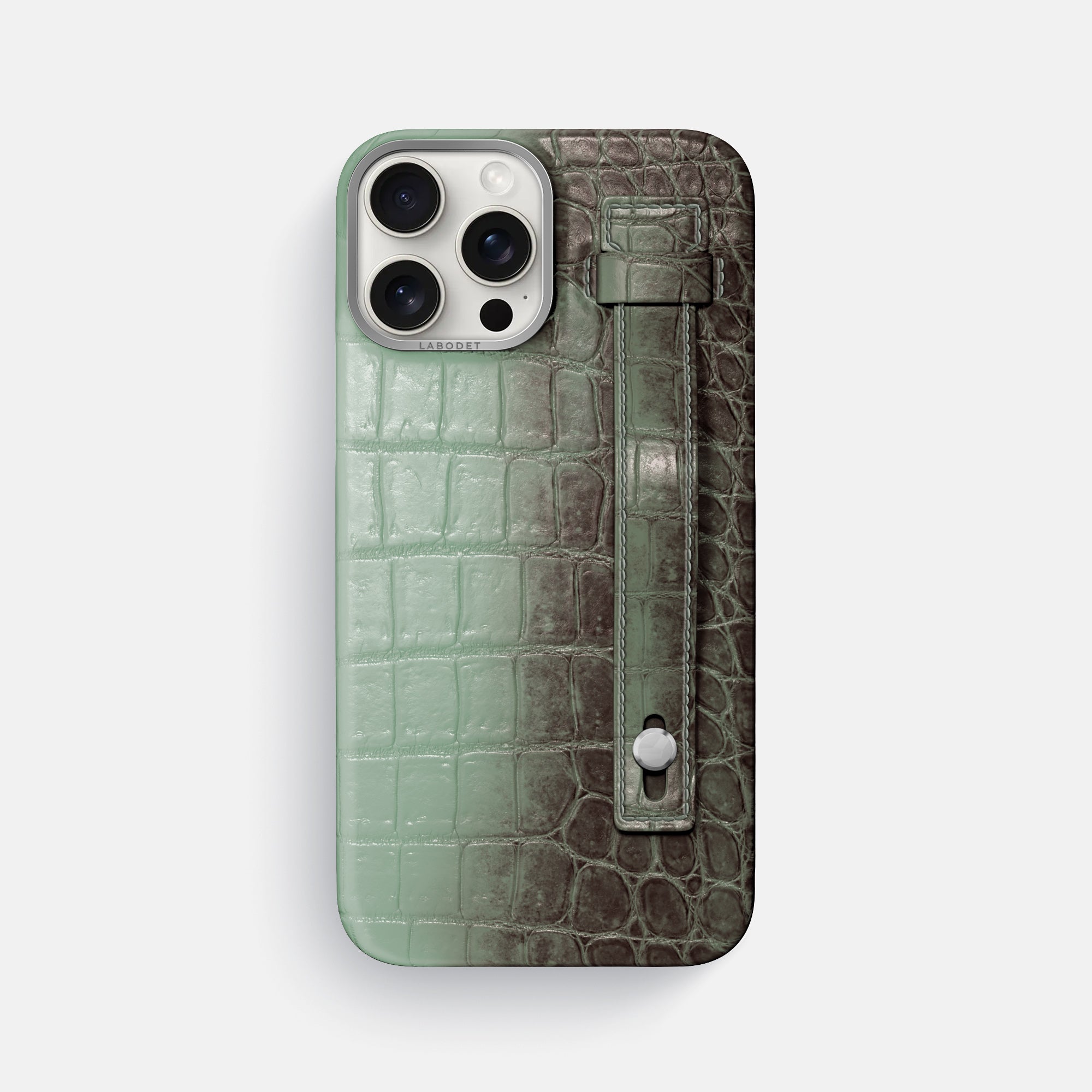 Hand Strap Case For iPhone 16 Pro Max In Himalayan Crocodile · Labodet