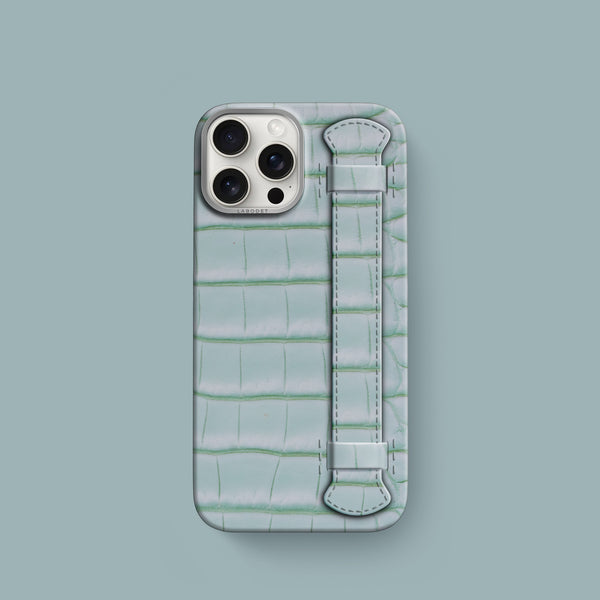 Handle Case 1/1 Mint Gum For iPhone 16 Pro In Alligator