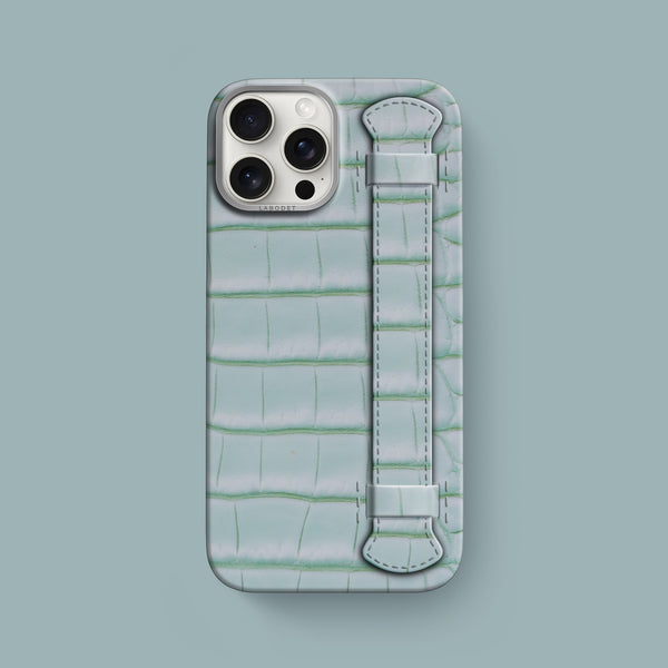 Handle Case 1/1 Mint Gum For iPhone 16 Pro Max In Alligator