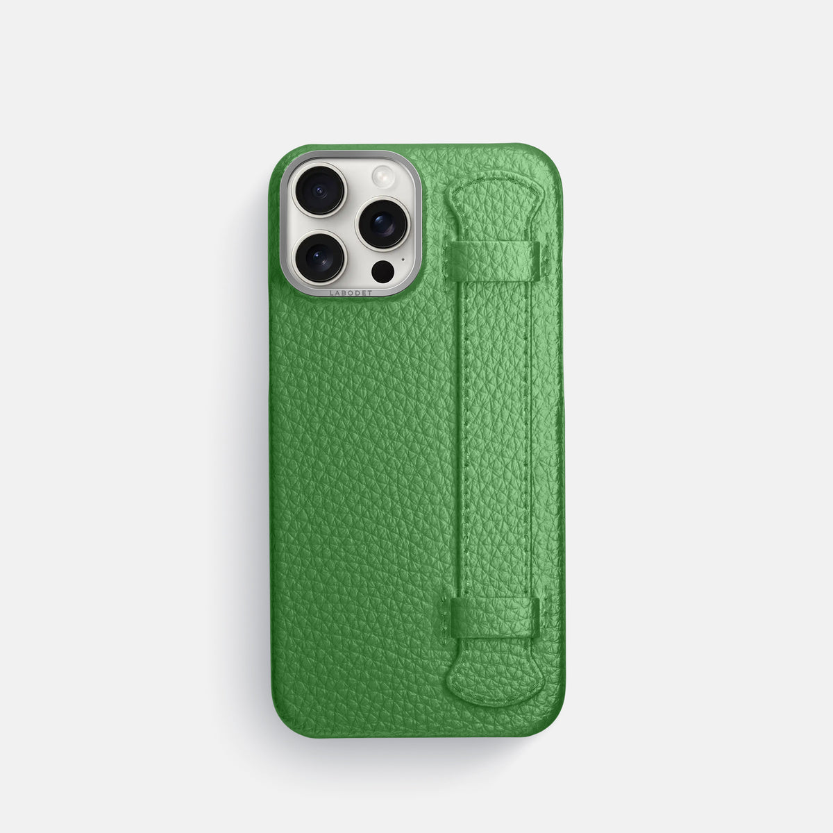 Herb iPhone 16 Pro Handle Case Calf with Steel Metal -1 | Herb-Steel
