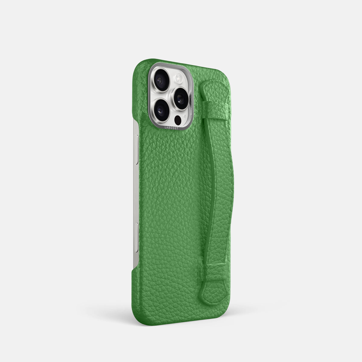 Herb iPhone 16 Pro Handle Case Calf with Steel Metal -2 | Herb-Steel