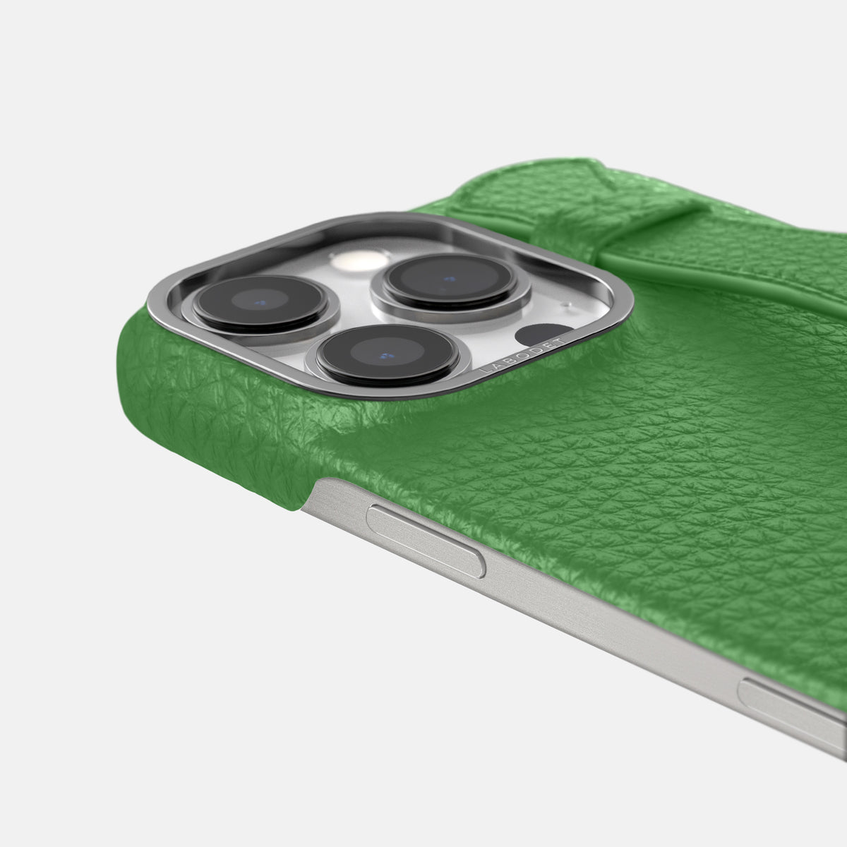 Herb iPhone 16 Pro Handle Case Calf with Steel Metal -6 | Herb-Steel