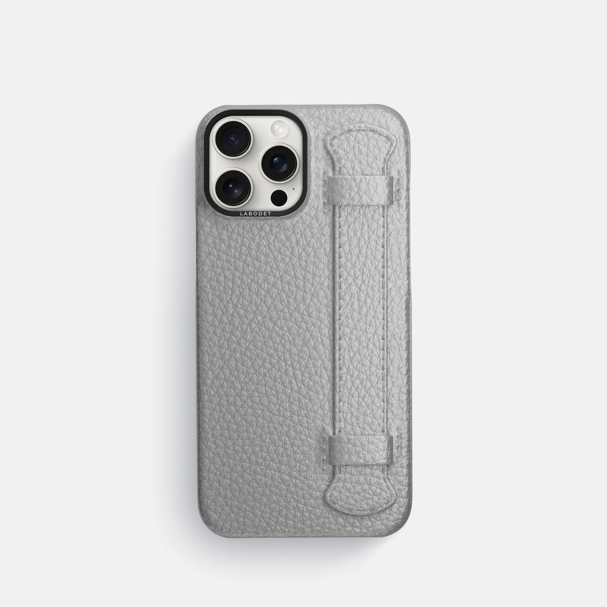 Nuage iPhone 16 Pro Handle Case Calf with Black Metal -1 | Nuage-Black