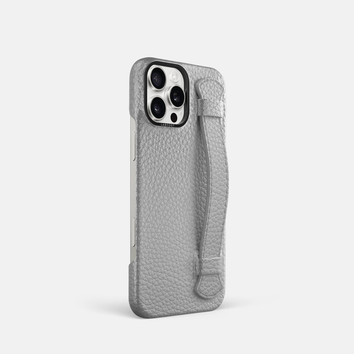 Nuage iPhone 16 Pro Handle Case Calf with Black Metal -2 | Nuage-Black