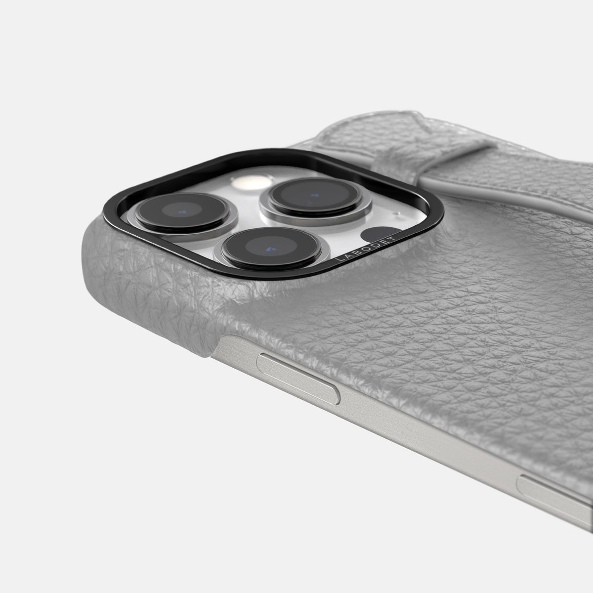 Nuage iPhone 16 Pro Handle Case Calf with Black Metal -6 | Nuage-Black