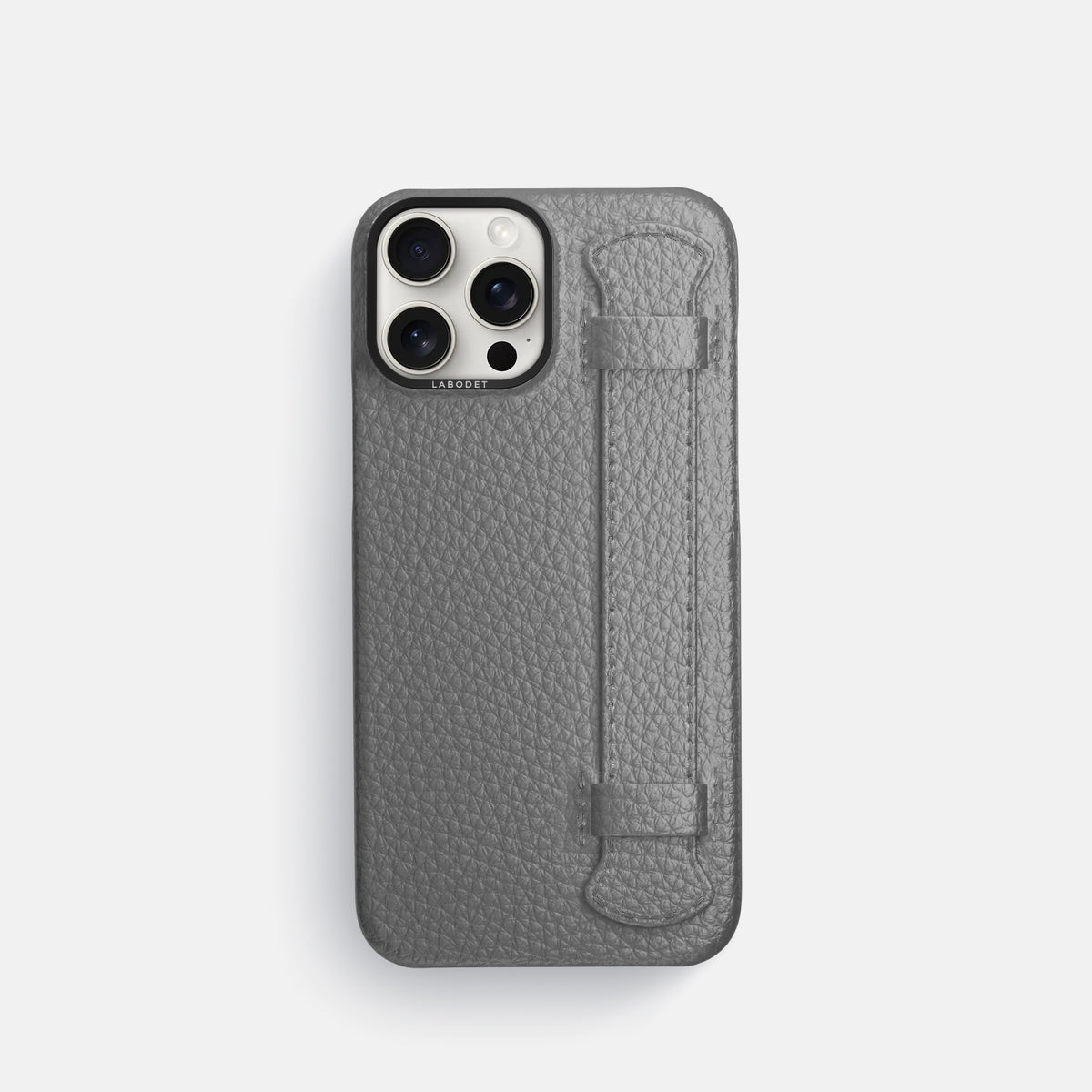 Souris iPhone 16 Pro Handle Case Calf with Black Metal -1 | Souris-Black