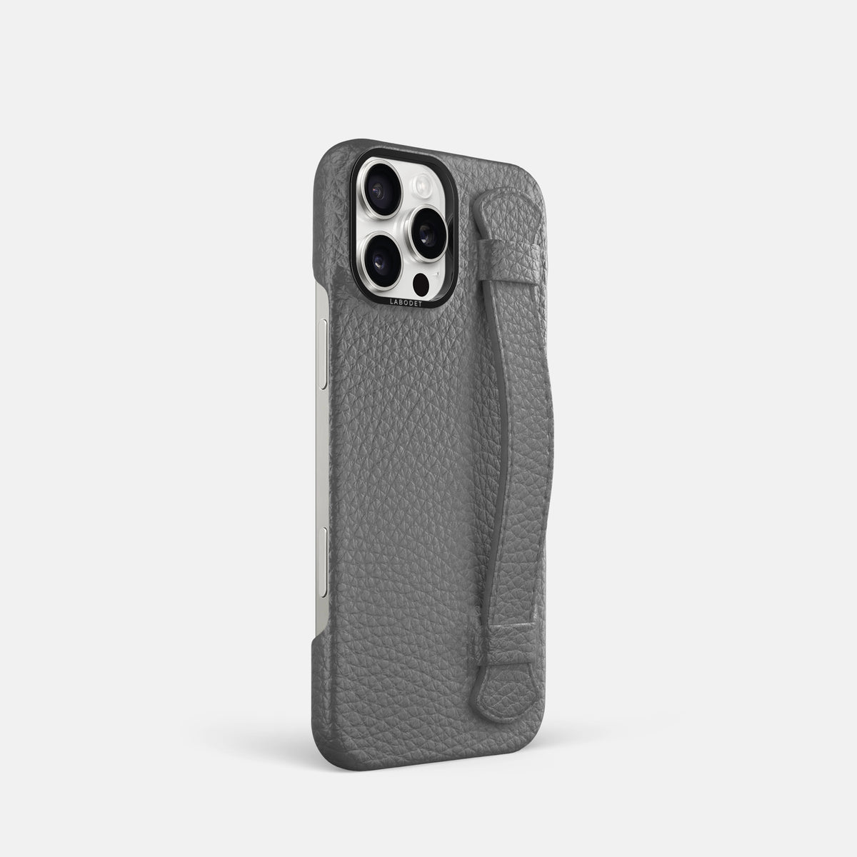 Souris iPhone 16 Pro Handle Case Calf with Black Metal -2 | Souris-Black