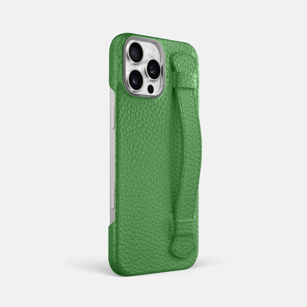 Herb iPhone 16 Pro Max Handle Case Calf with Steel Metal -2 | Herb-Steel