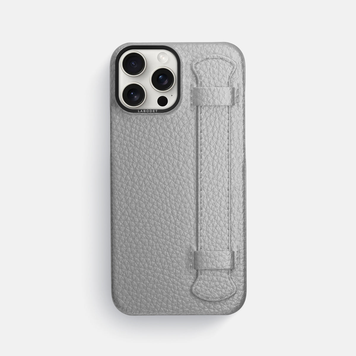 Nuage iPhone 16 Pro Max Handle Case Calf with Black Metal -1 | Nuage-Black