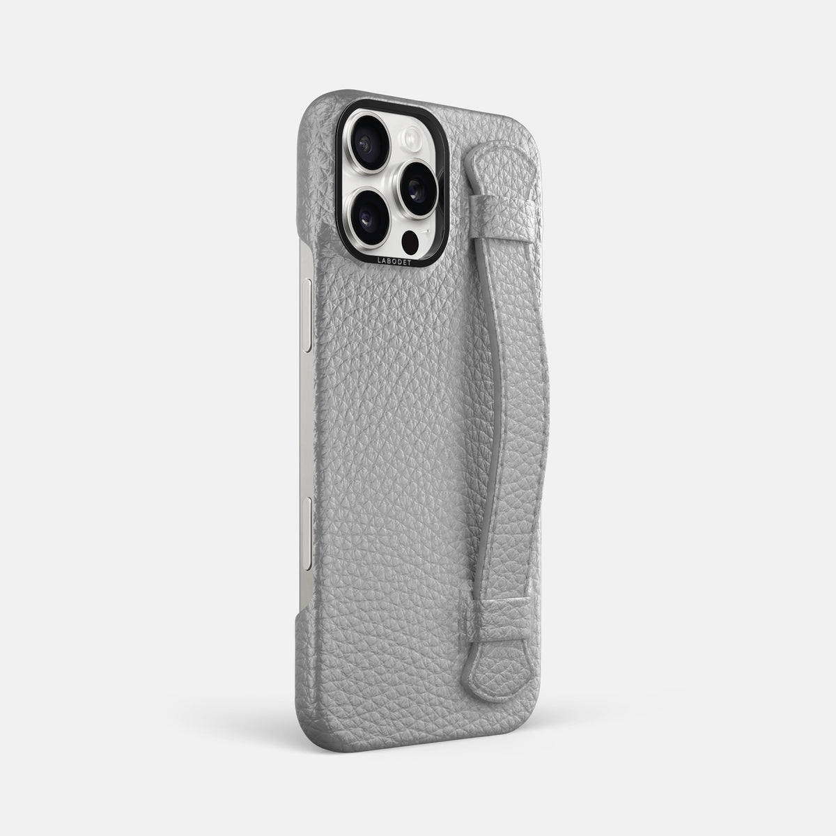 Nuage iPhone 16 Pro Max Handle Case Calf with Black Metal -2 | Nuage-Black