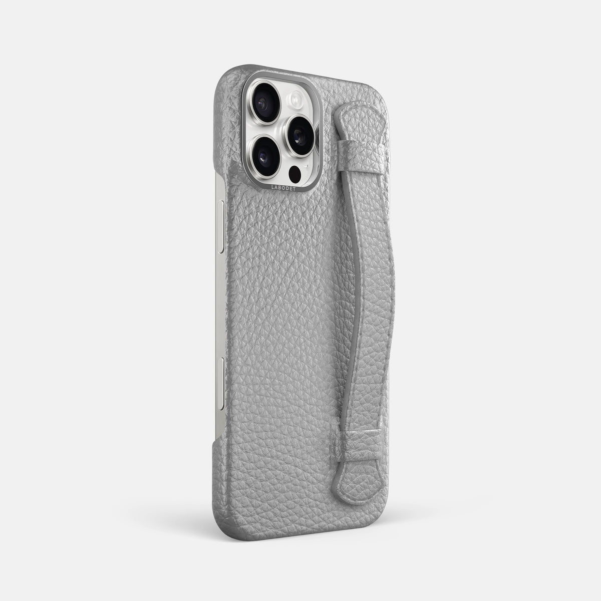 Nuage iPhone 16 Pro Max Handle Case Calf with Steel Metal -2 | Nuage-Steel