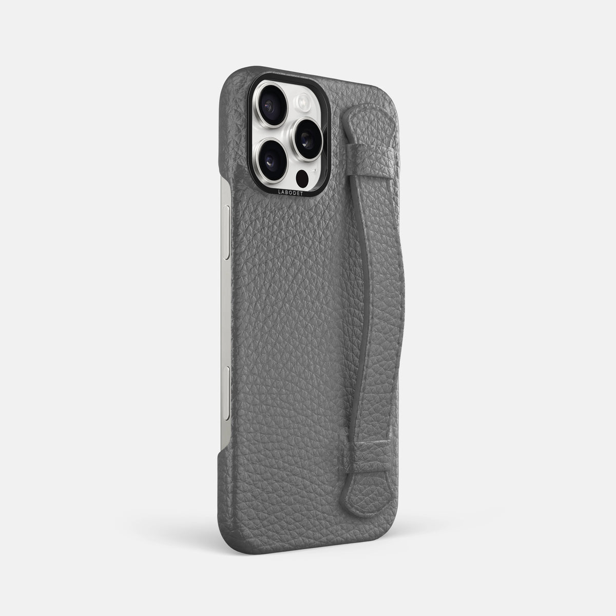 Souris iPhone 16 Pro Max Handle Case Calf with Black Metal -2 | Souris-Black