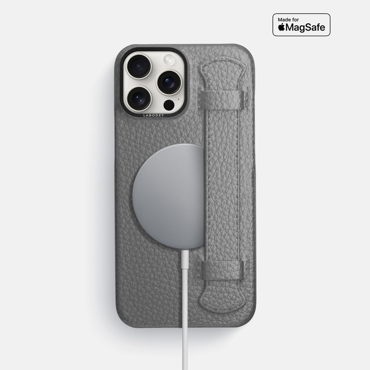 Souris iPhone 16 Pro Max Handle Case Calf with Black Metal -5 | Souris-Black