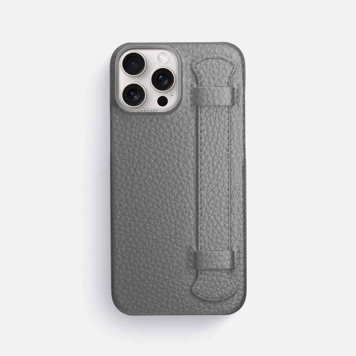 Souris iPhone 16 Pro Max Handle Case Calf with Steel Metal -1 | Souris-Steel