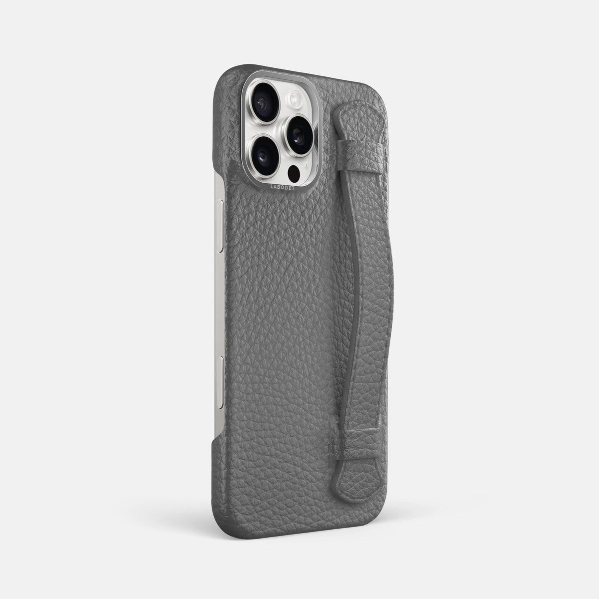 Souris iPhone 16 Pro Max Handle Case Calf with Steel Metal -2 | Souris-Steel