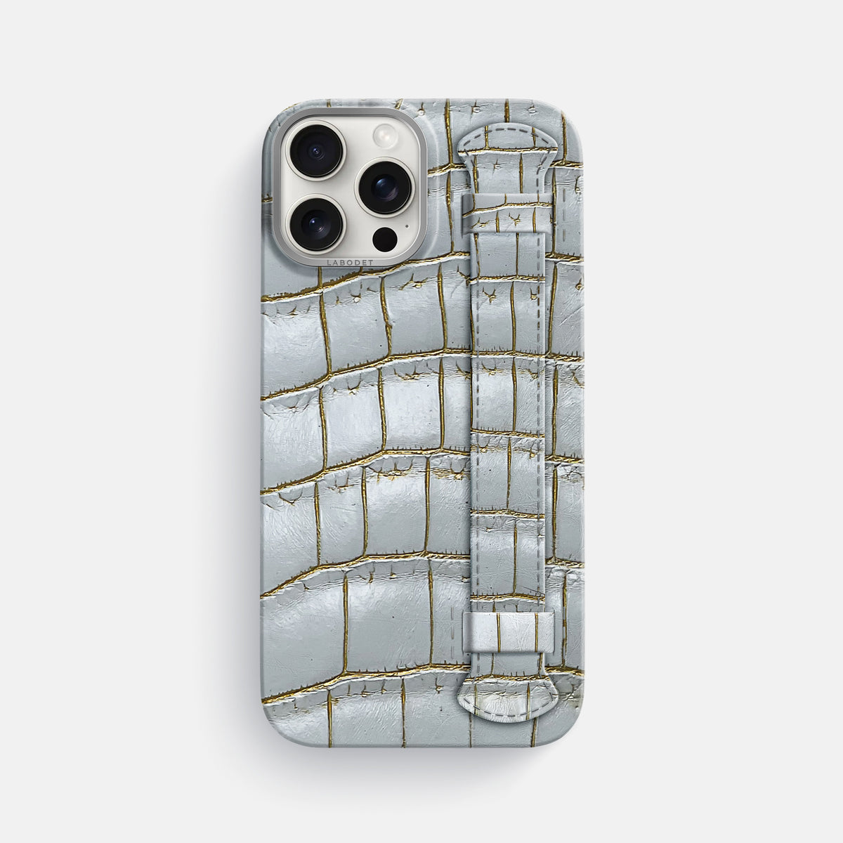 Arctic iPhone 16 Pro Max Handle Case Himalayan Crocodile with Steel Metal -1 | Arctic-Steel