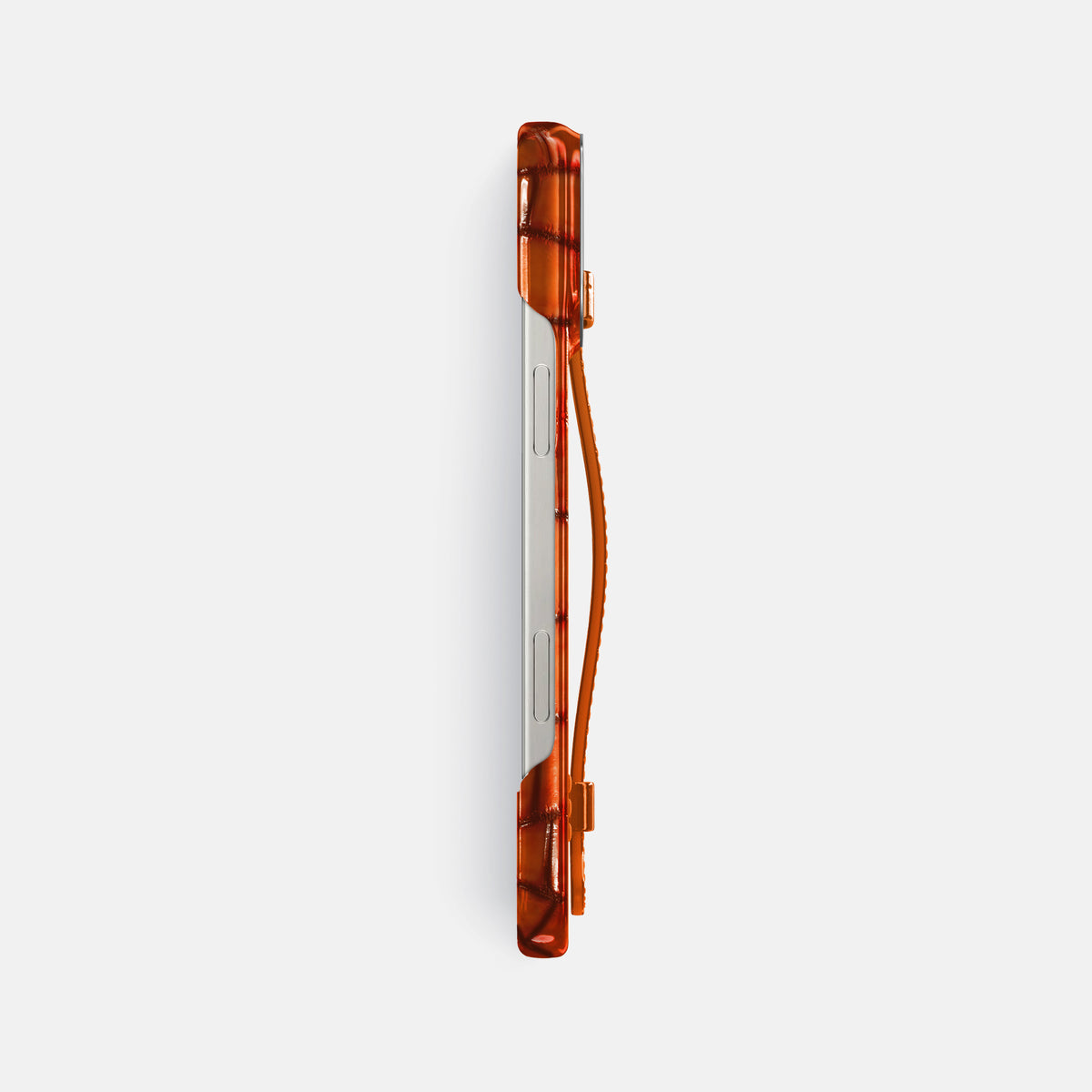 Clay-Court iPhone 16 Pro Max Handle Case Patina Alligator with Steel Metal -3 | Clay-Court-Steel