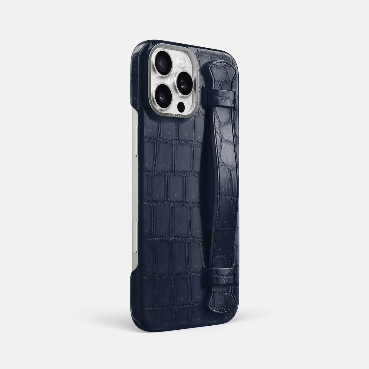 Deep Blue Sea iPhone 16 Pro Max Handle Case Porosus Crocodile with Steel Metal -2 | Deep-Blue-Sea-Steel