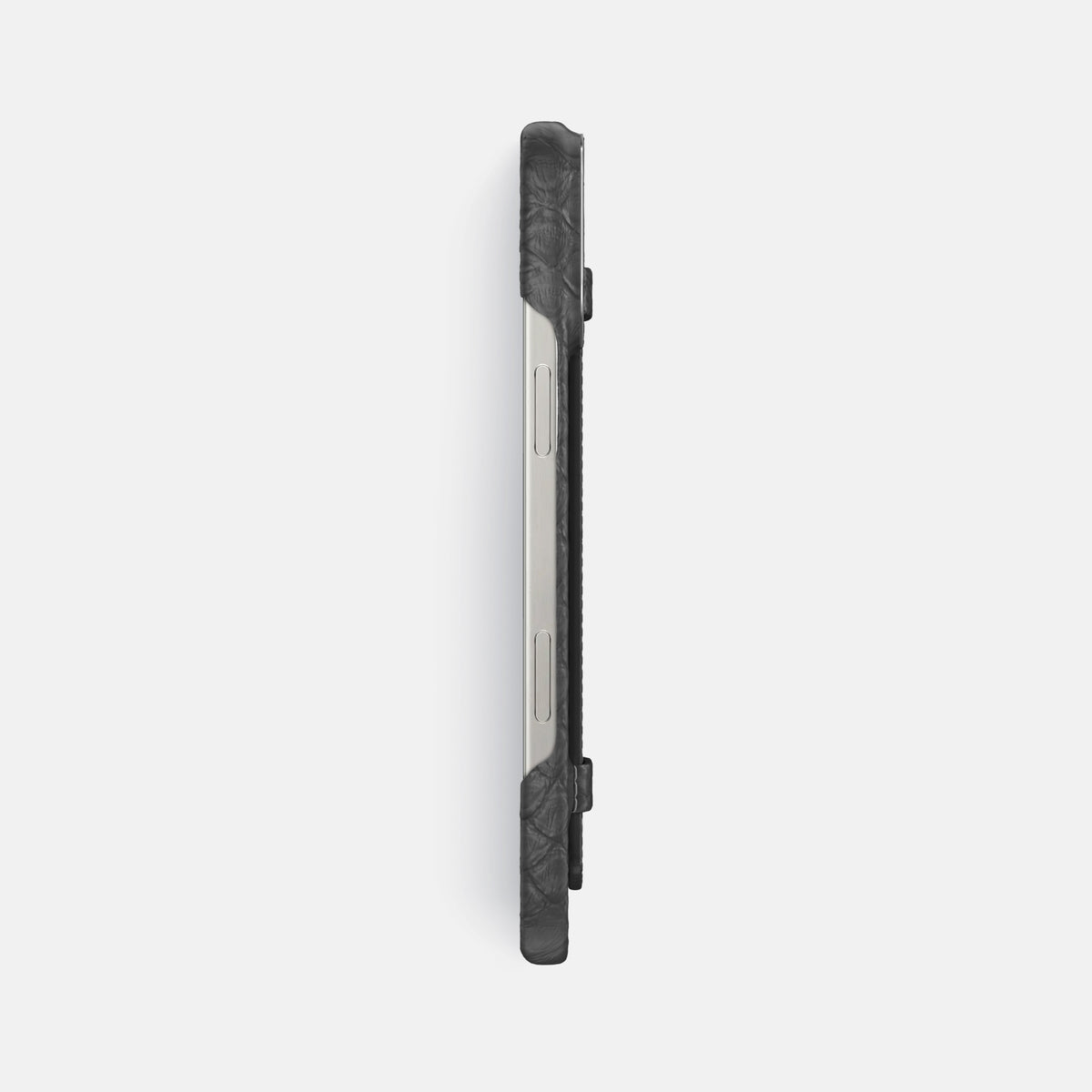 Grey iPhone 16 Pro Max Handle Case Python with Steel Metal -3 | Grey-Steel