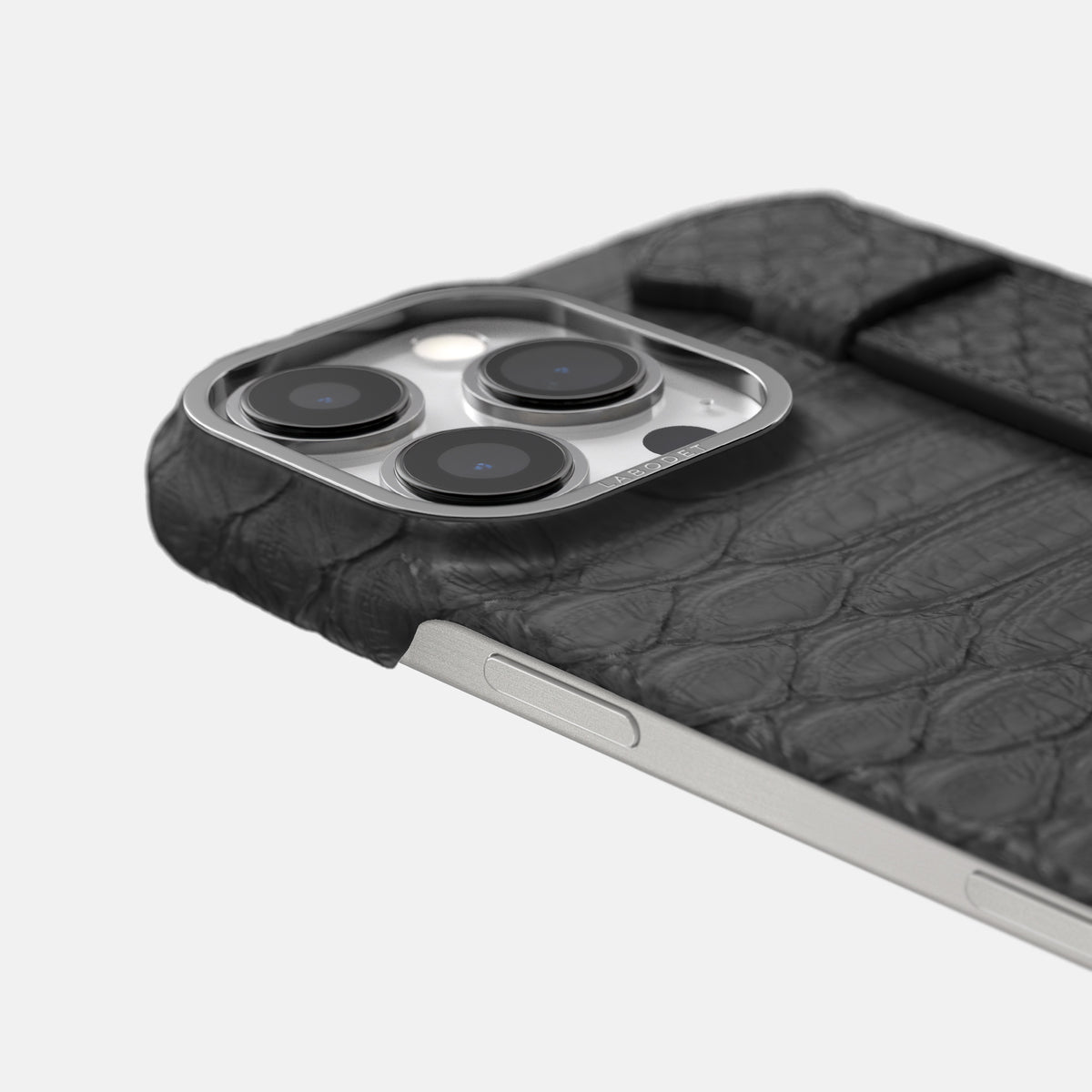 Grey iPhone 16 Pro Max Handle Case Python with Steel Metal -6 | Grey-Steel