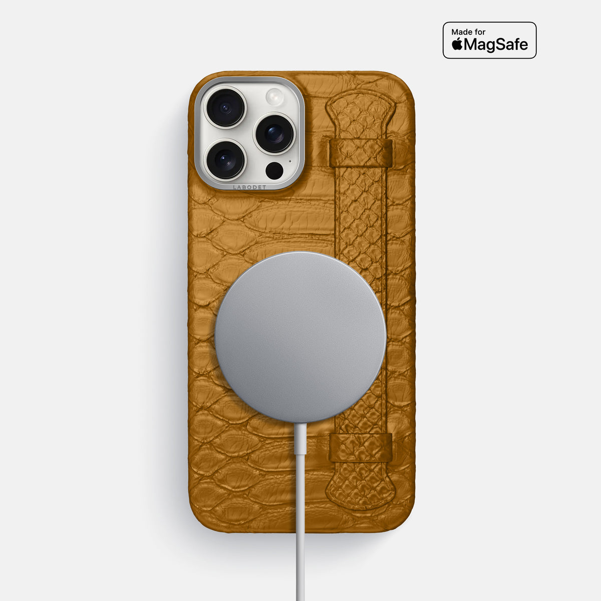 Honey iPhone 16 Pro Max Handle Case Python with Steel Metal -5 | Honey-Steel