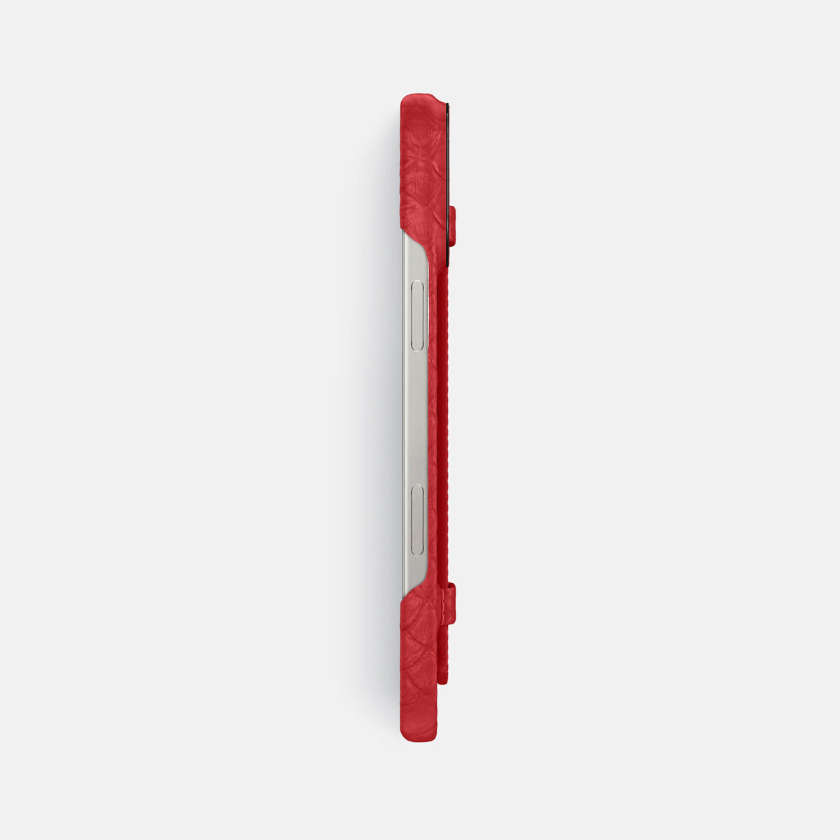 Red iPhone 16 Pro Max Handle Case Python with Black Metal -3 | Red-Black