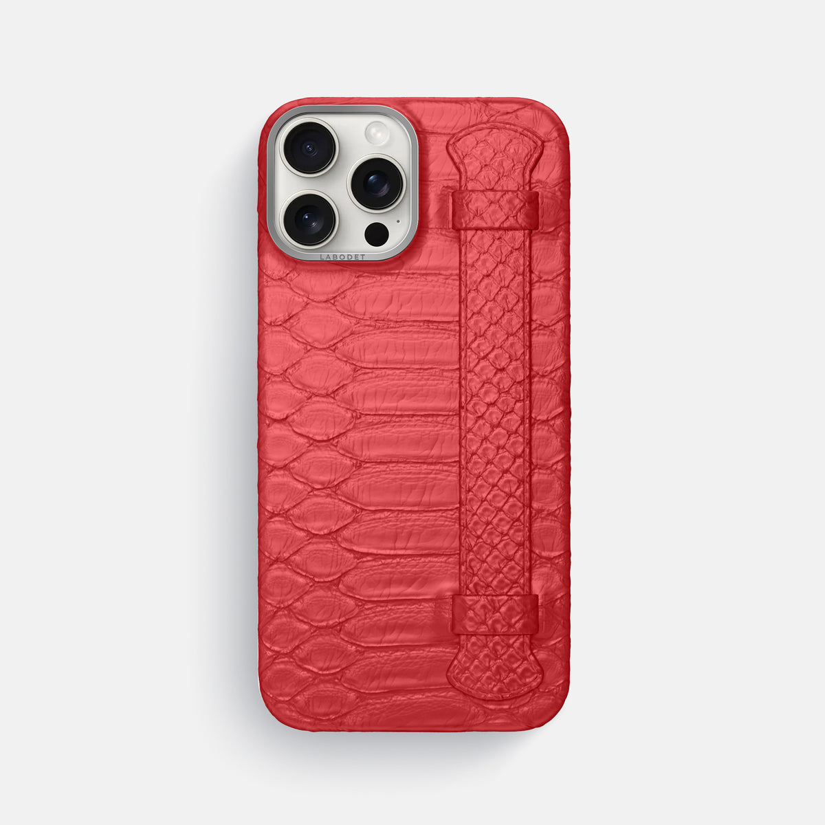 Red iPhone 16 Pro Max Handle Case Python with Steel Metal -1 | Red-Steel